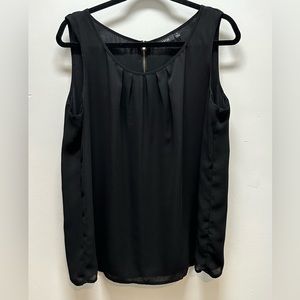 Apt 9 Black Tank Blouse.  Size XL.  Worn once.